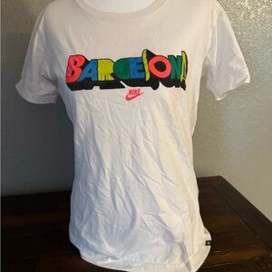Nike White Barcelona Graphic Tee